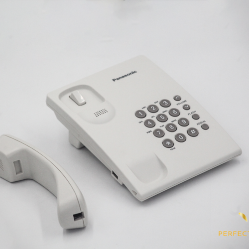 Panasonic KX-TS500MX Corded Phone Integrated Telephone Systems-white