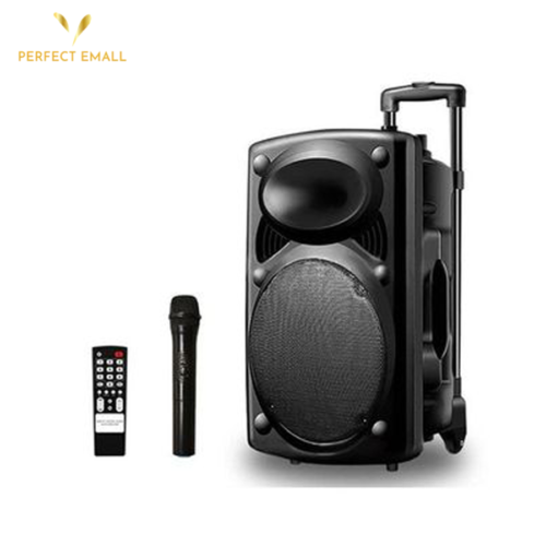 JIEPAK JP-D12 Bluetooth Speaker with microphone- Black