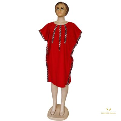 African Women Short Dresses – Red