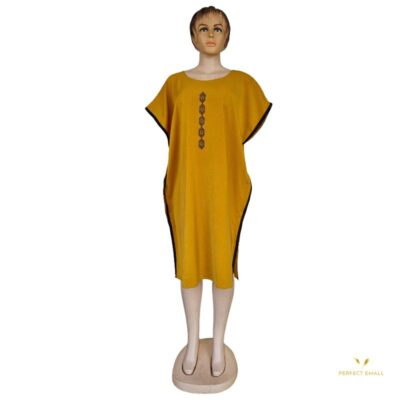 African Women Short Dresses – Yellow