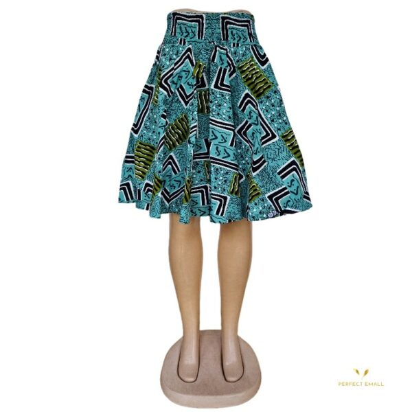 Women African Print Skirt Wax Print Full Circle Skirt sqr