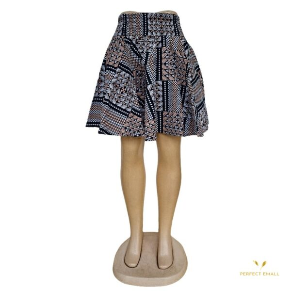 Women African Print Skirt Wax Print Circle Skirt