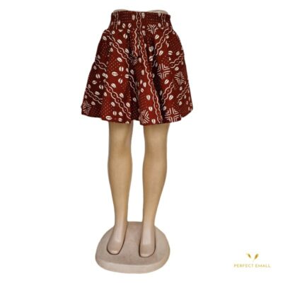 Women African Print Skirt Wax Print Circle Skirt dt