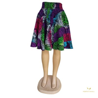 Women African Print Skirt  Print Circle Skirt