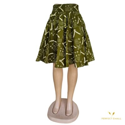 Women African Print Skirt Print Circle Skirts