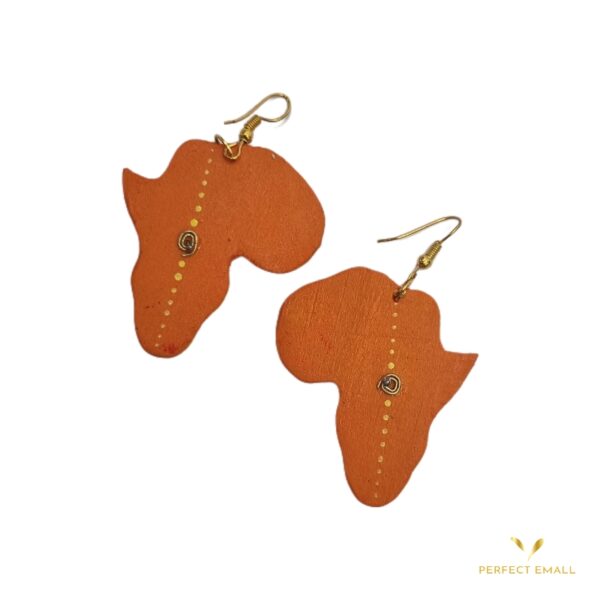 African Print Earrings for Ladies -Africa Continent