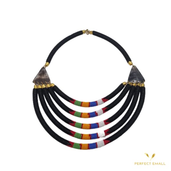 5 in 1 Solid Beaded Chokers Necklaces for Ladies