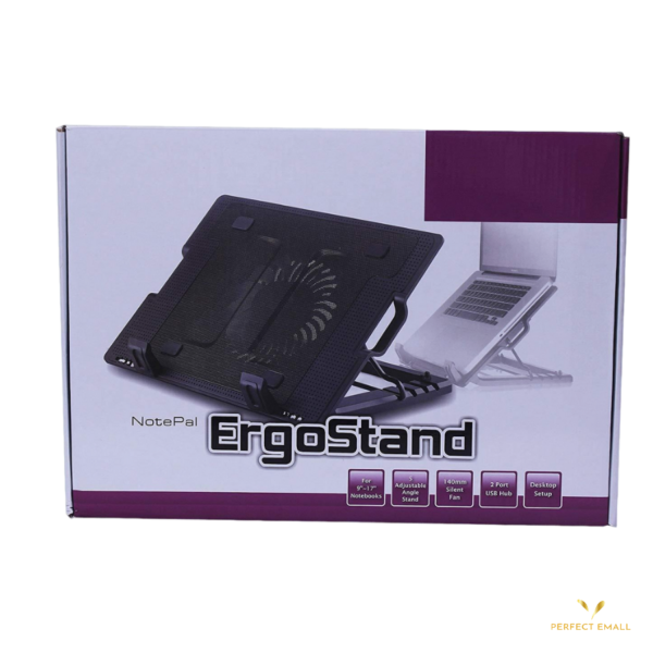 Notepal Ergostand Laptop Cooling Pad Adjustable Cooler Stand M25 - Image 7