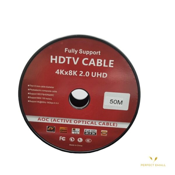 FULLY SUPPORT HDTV ETHERNET CABLE 4Kx8K 2.0 UHD 50M - Image 2