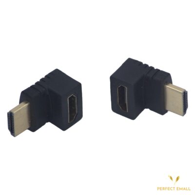 HDMI Male To Female Right Angle Connector Adapter-90 Degree Extender-1080p