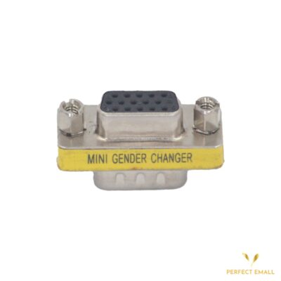 VCE VGA Adapter, Male to Male SVGA Coupler HD15 Mini Gender Changer