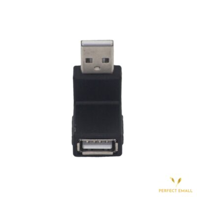 USB 2.0 Upward Facing a Male to a Female Right Angle Adapter 90 Degree