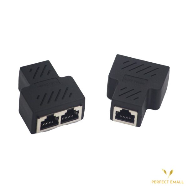 RJ45 Splitter Connectors Adapter 1 to 2 Ethernet Coupler Double Socket HUB Interface - Image 3