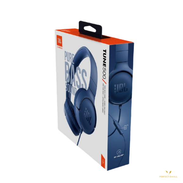 JBL Tune 500 – Pure Bass Wired on-ear Headphones - Image 3