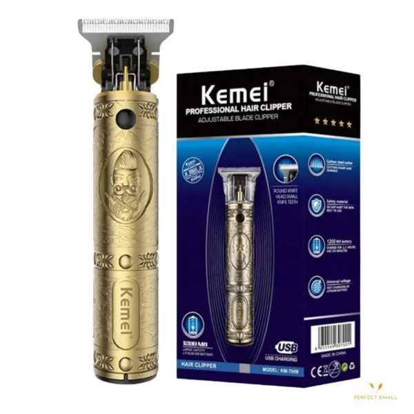 kemei hair clipper a gold hair clipper with a box Kemei-KM-700B-Professional-Hair-Clipper