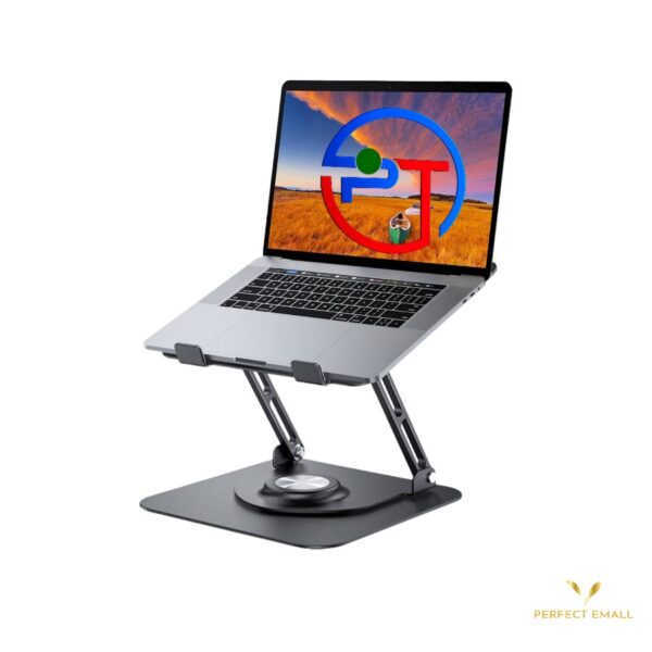 Laptop Stand YL-906 with 2 Cooling Fans up to 15.6” Black - Image 2