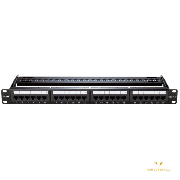 Patch Panel 24 Port Cat6A with Inline Keystone 10G Support, 1U Network Patch Panel for Cat7, Cat6, Cat6A, Cat5e