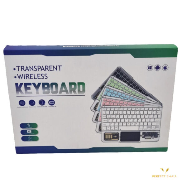 Z33 Transparent Wireless Keyboard with Touchpad