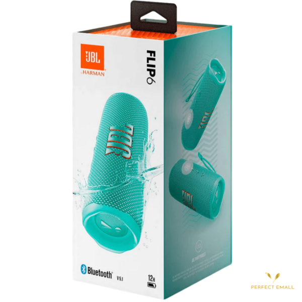 JBL Flip 6 Portable Bluetooth Speaker (Green) - Image 3