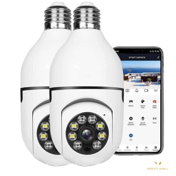 WiFi Panoramic Light Bulb Camera 1080P - Image 3