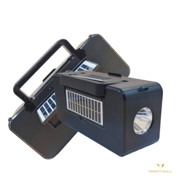 Portable solar-powered Wireless speaker and flashlight HF-F16 - Image 3