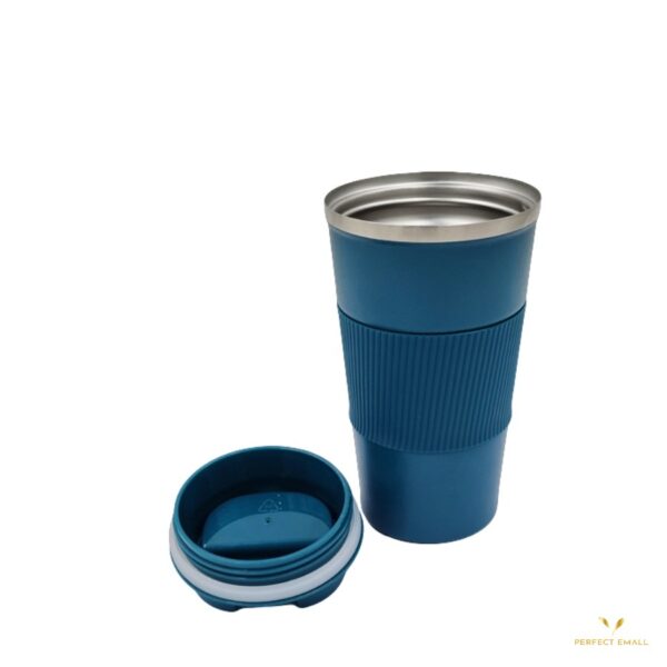 Stainless Steel Vacuum Coffee Mug Blue - Image 3