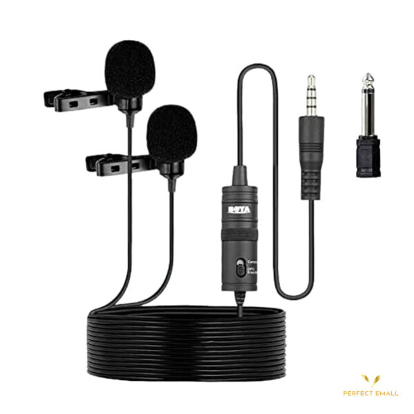 BOYA BY-M1DM Dual Omnidirectional Lavalier Microphone