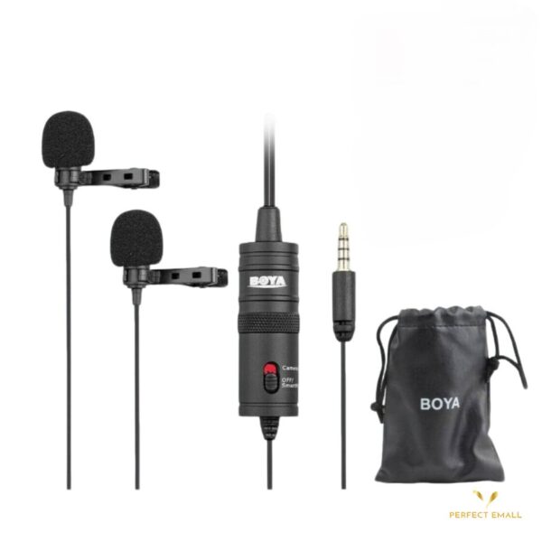 BOYA BY-M1DM Dual Omnidirectional Lavalier Microphone