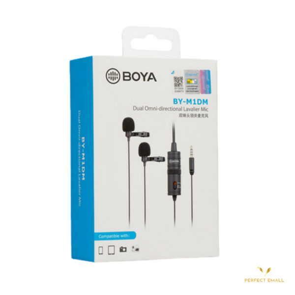 BOYA BY-M1DM Dual Omnidirectional Lavalier Microphone