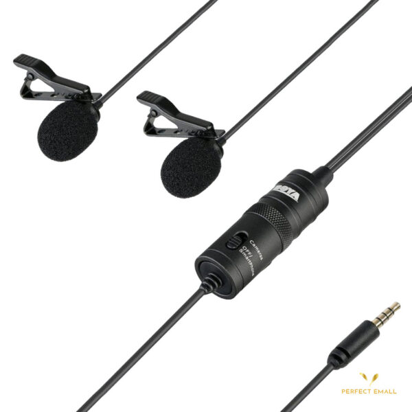 BOYA BY-M1DM Dual Omnidirectional Lavalier Microphone - Image 3