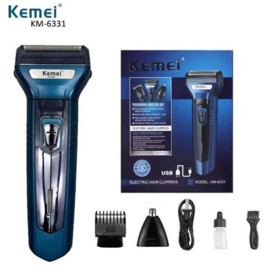 KEMEI KM-6331 Electric Hair Clipper 3 in 1 Grooming Kit